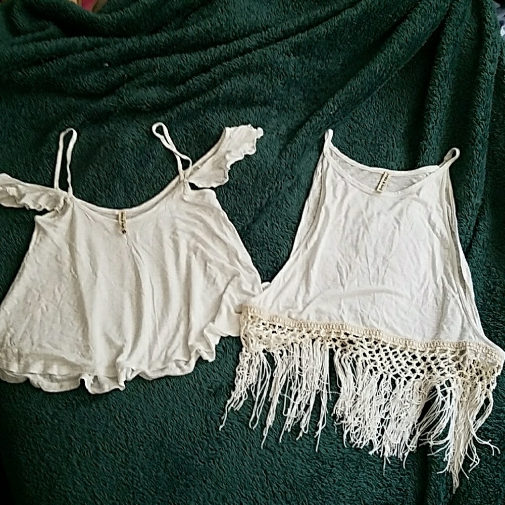 NWOT 2 Emma & Sam white shirts sz. S & XS